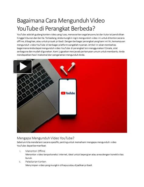 Cara mengunduh Video Online